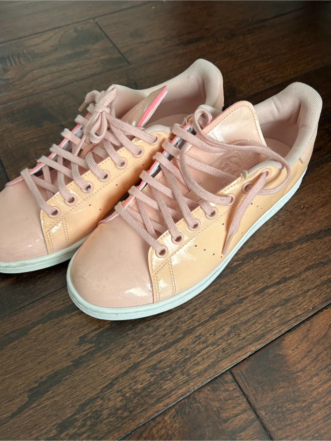 Adidas Stan Smith Pink Patent Leather Sneakers