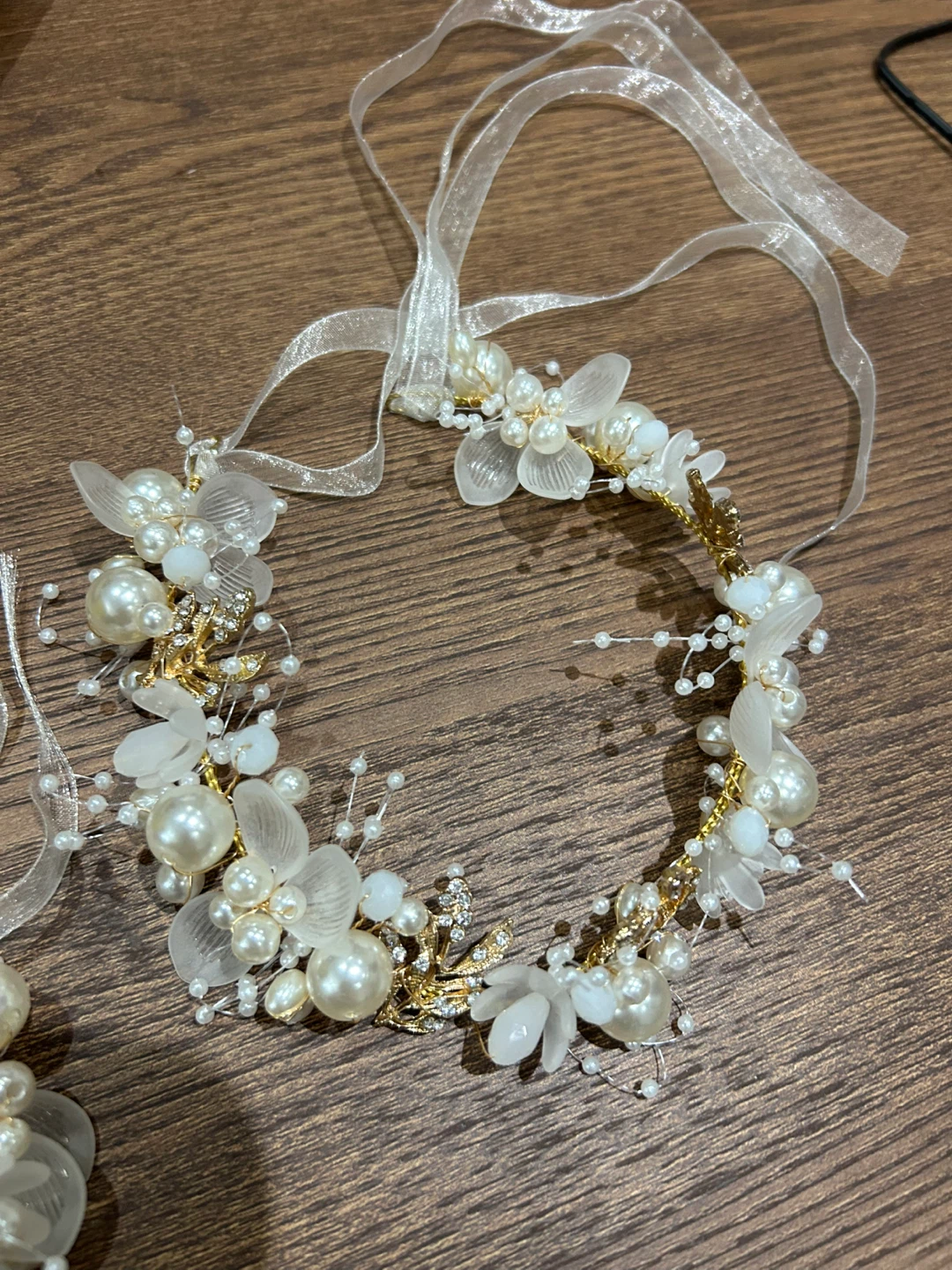 Pearl and Floral Hair Accessories 3 Set