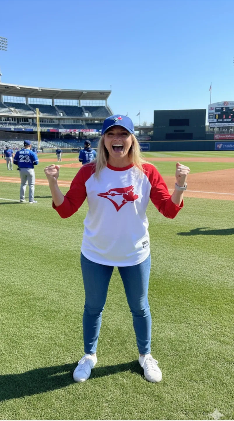 Honda Blue Jays Baseball T-Shirt - XL image indicator(2)