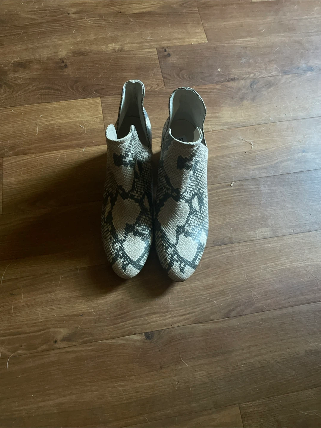 Madden Girl Snakeskin Ankle Booties