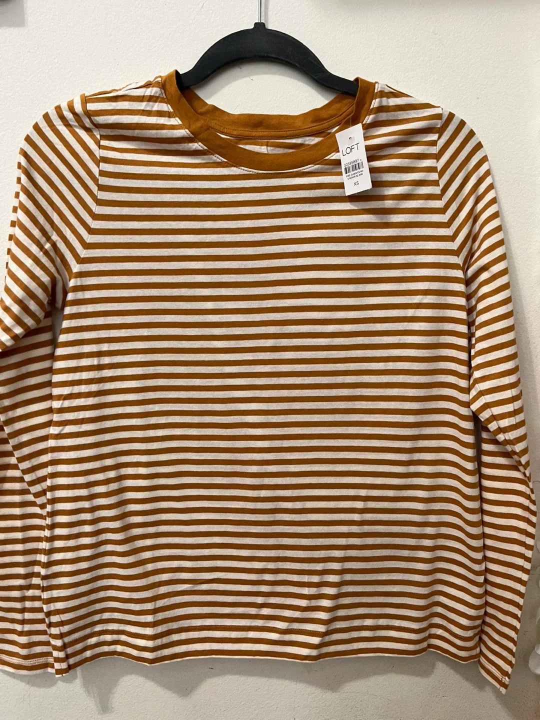 LOFT Striped Long Sleeve Tee - Size XS image indicator(2)