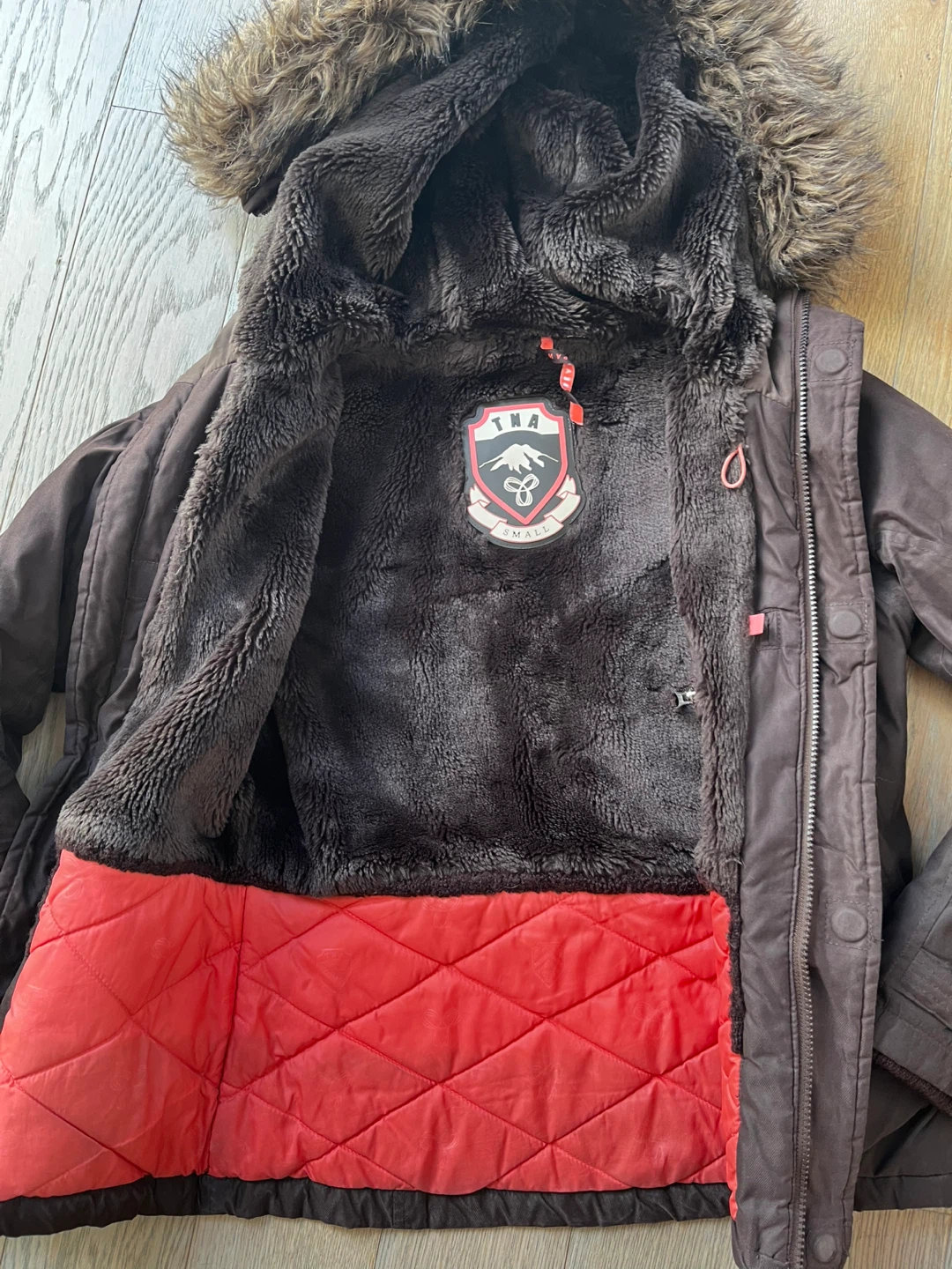 TNA Brown Winter Jacket - Size Small - photo 2