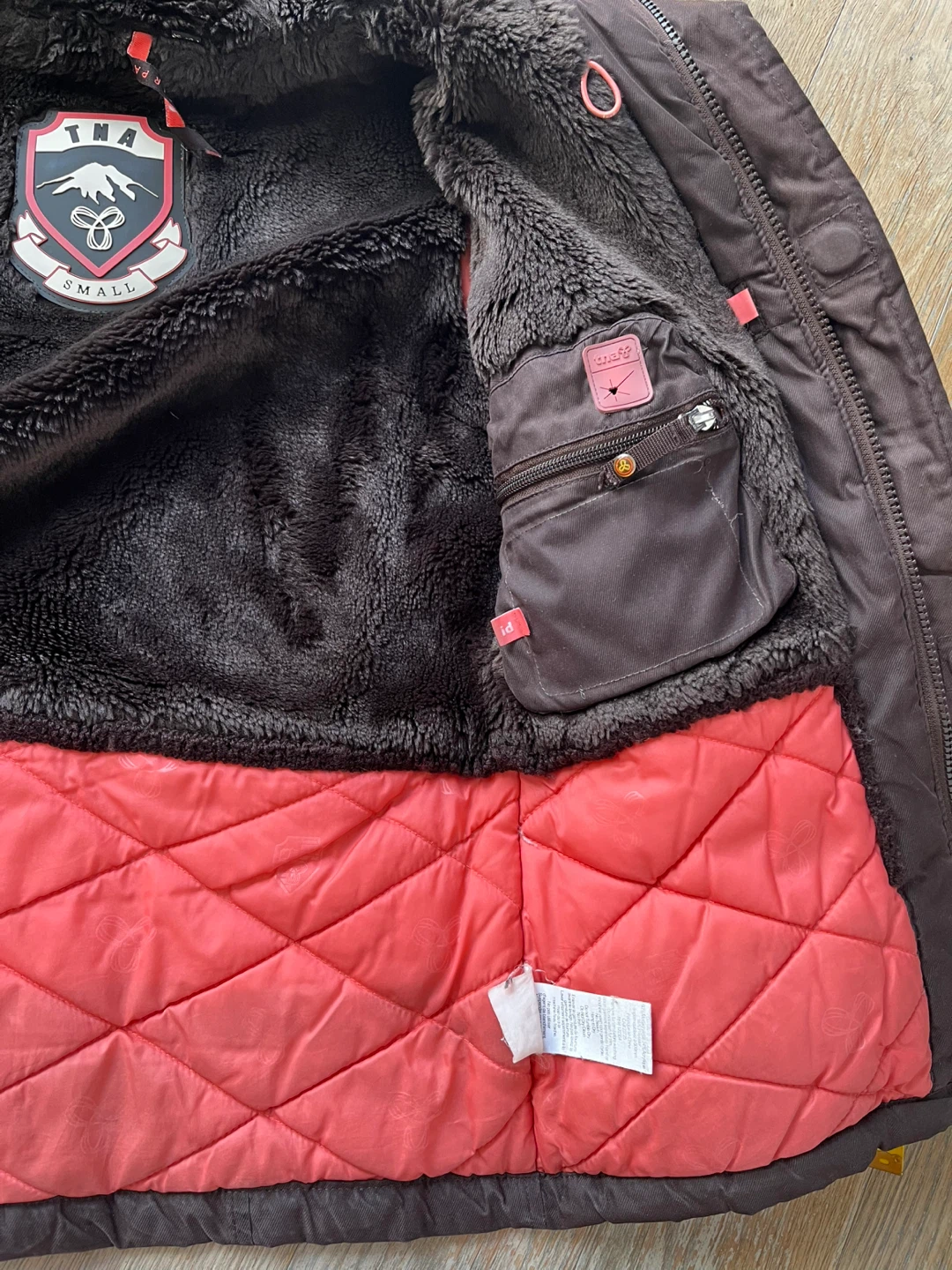TNA Brown Winter Jacket - Size Small - photo 4