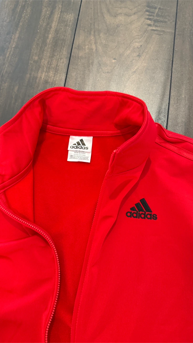 Adidas Track Jacket - Youth L (14/16) Blue/White - photo 4