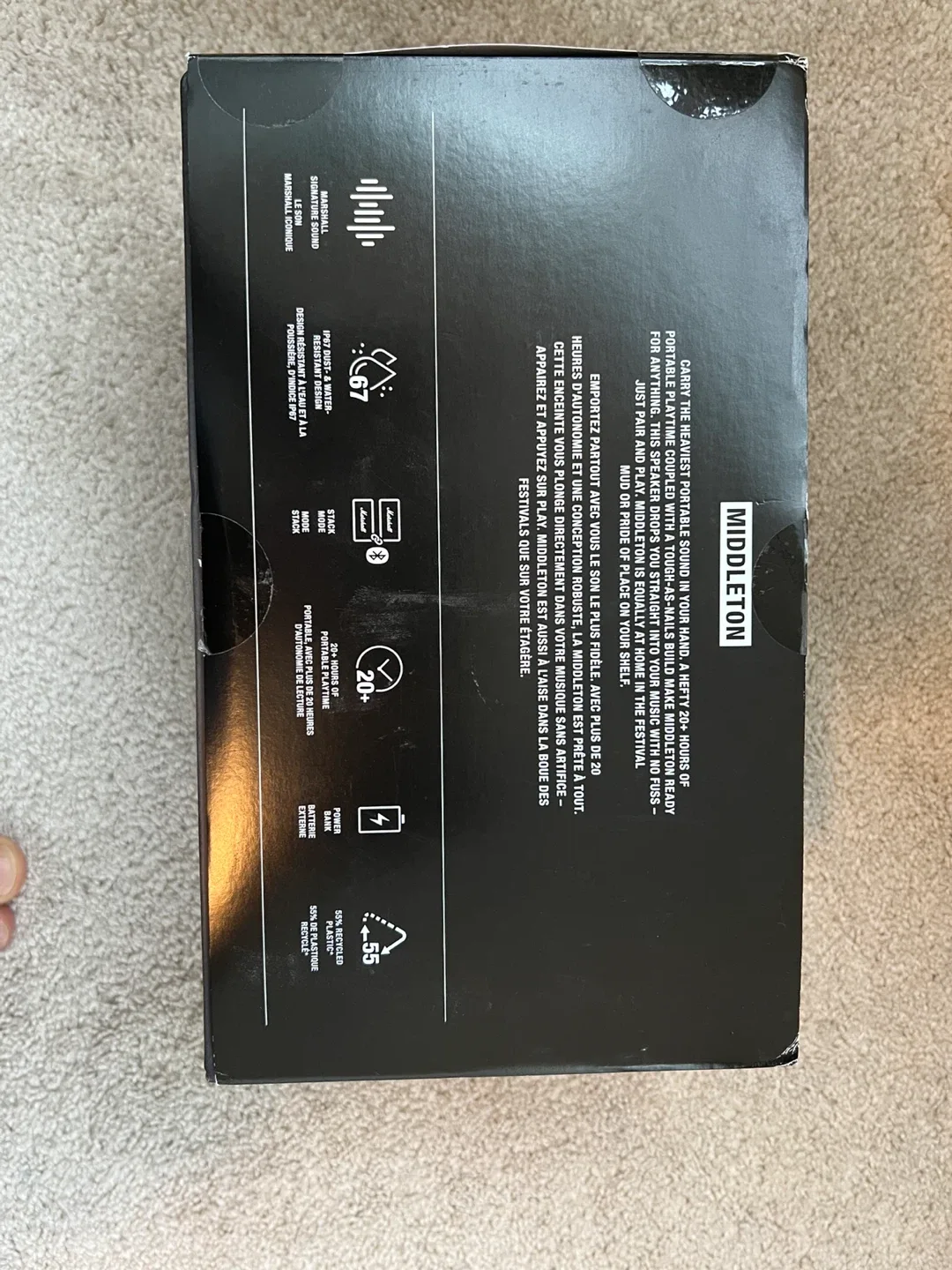 Marshall Middleton Bluetooth Portable Speaker - Black image indicator(7)