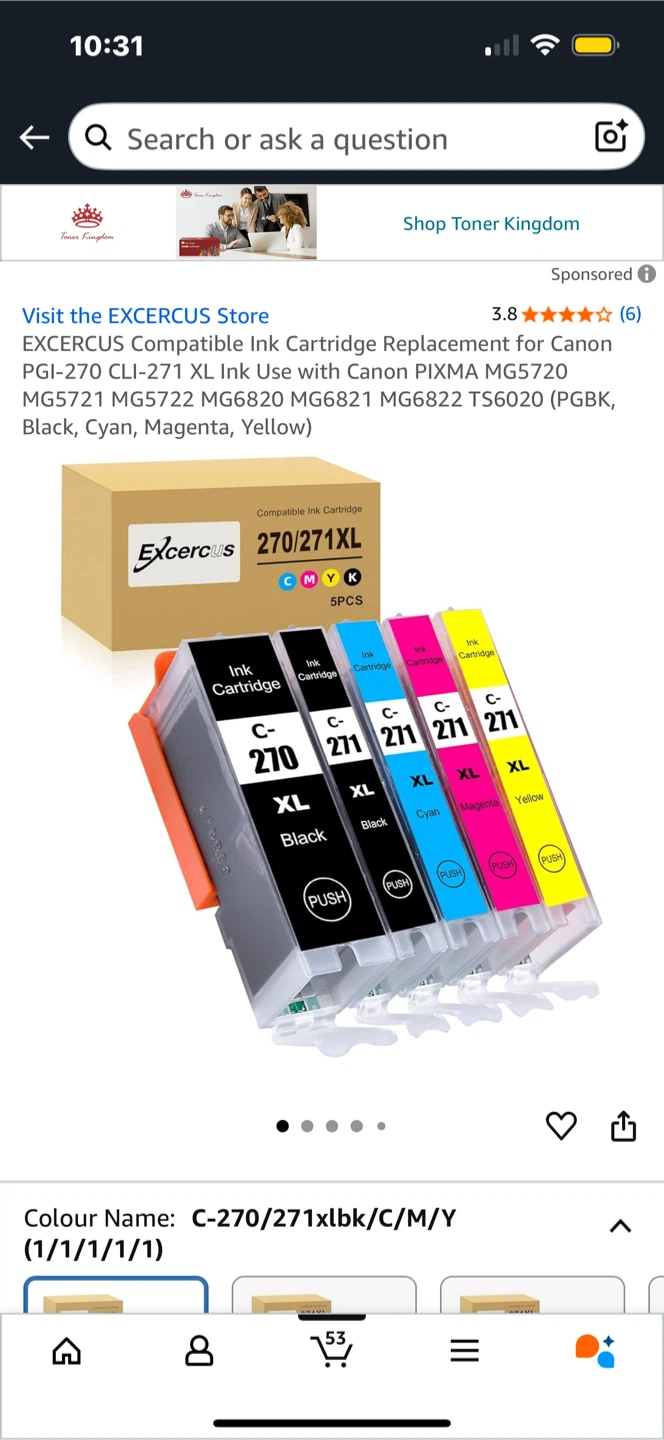EXCERCUS 270/271XL Ink Cartridge Replacement