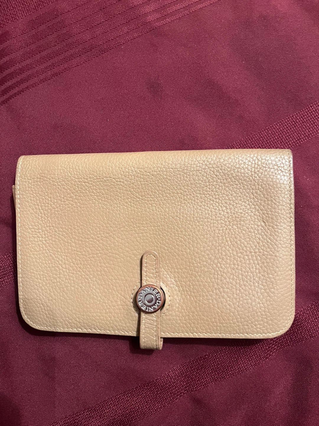 Brighton Beige Leather Wallet