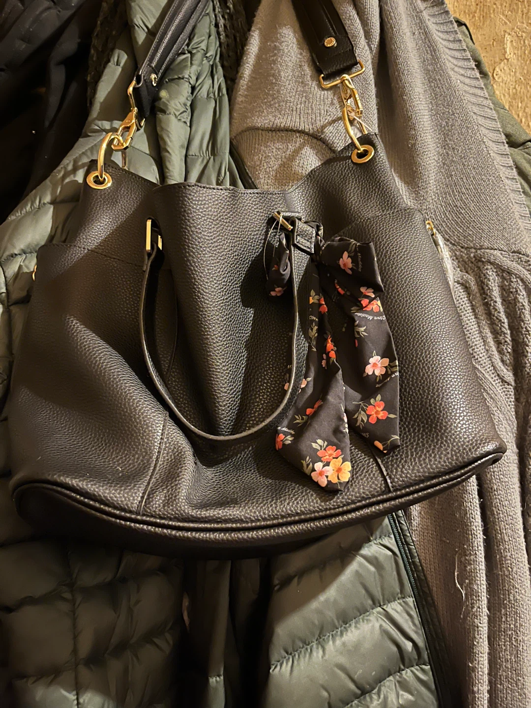 Steve Madden Black Tote Bag
