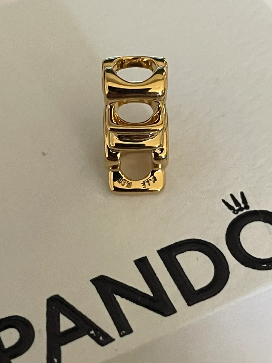 Authentic Pandora Handwritten Love - 14k Gold-plated - new image indicator(4)