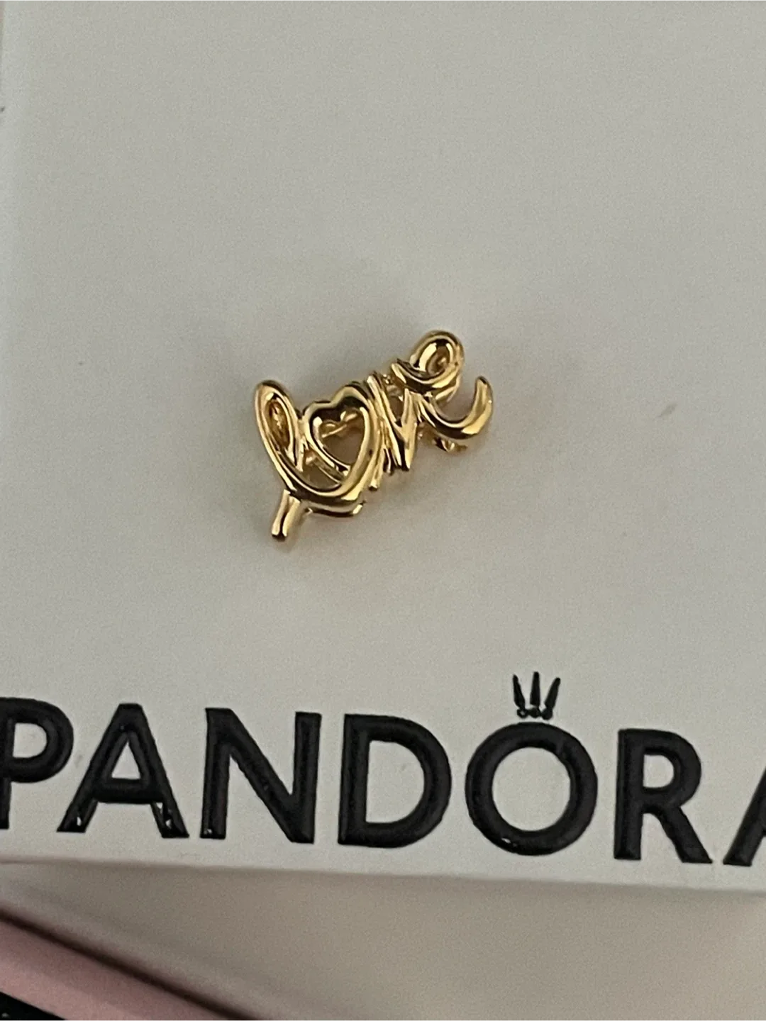 Authentic Pandora Handwritten Love - 14k Gold-plated - new thumbnail