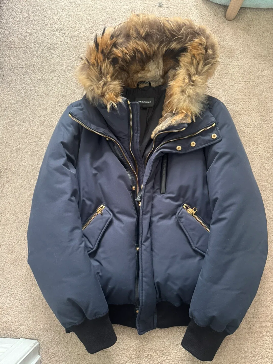 Mackage Montreal Down Bomber Jacket Size 42 image indicator(5)