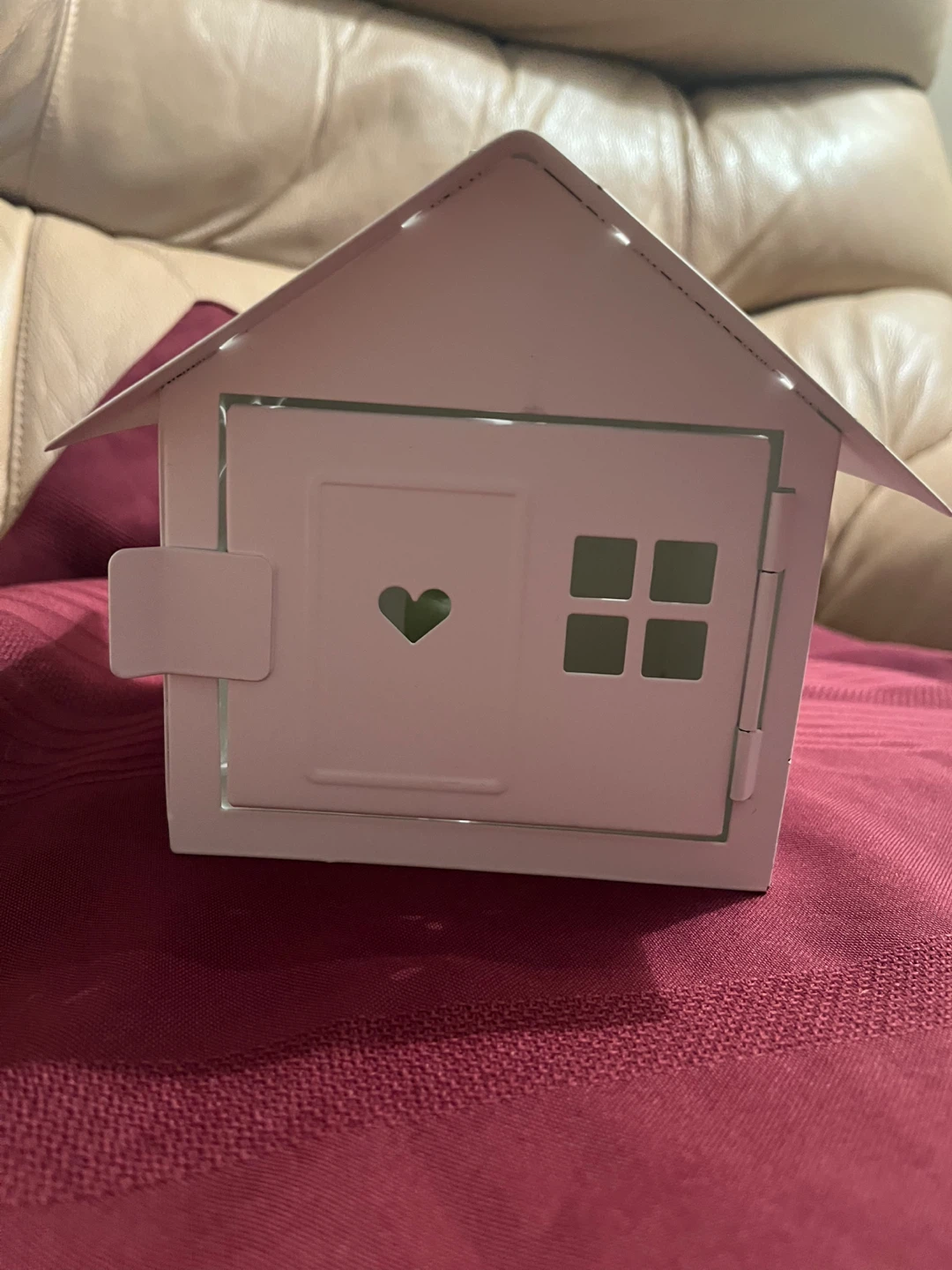Metal House Tealight Holder