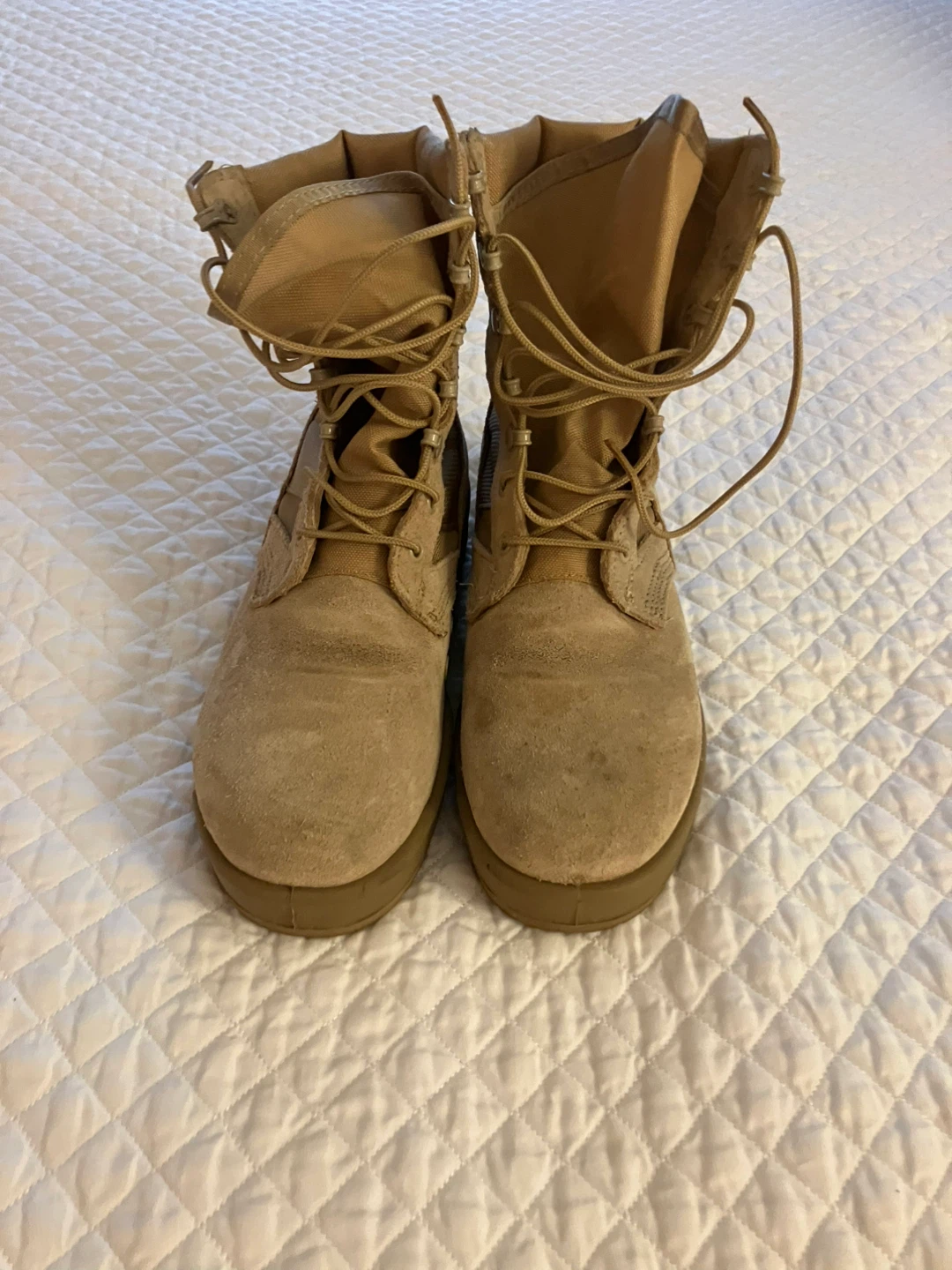Tan Military Style Boots