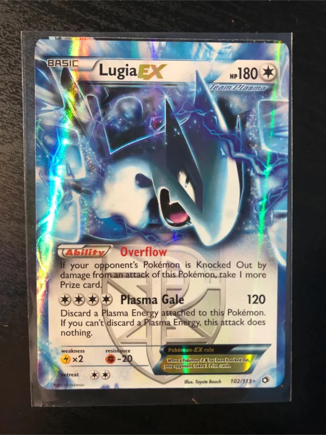 Lugia EX Pokemon Card