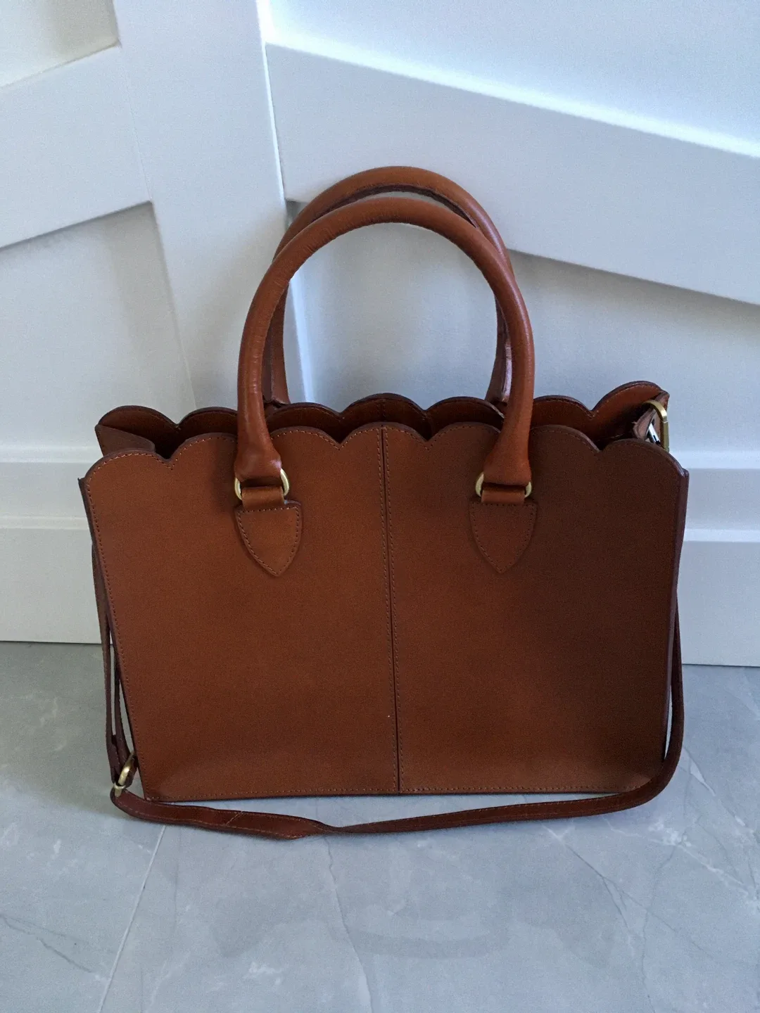 Brown bag shoulder bag hand bag vintage style image indicator(6)