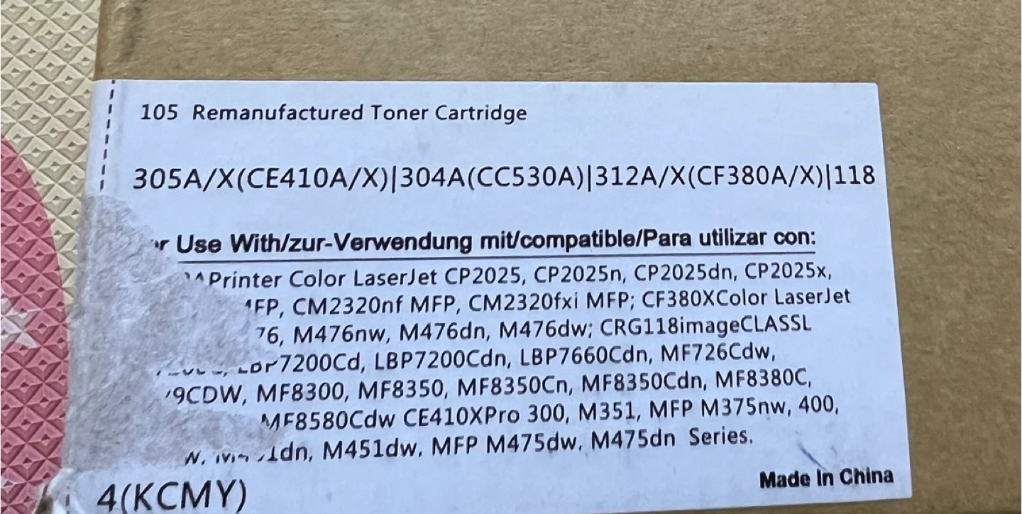 v4ink 305A Toner Cartridge 4-Pack for HP Printer - photo 3
