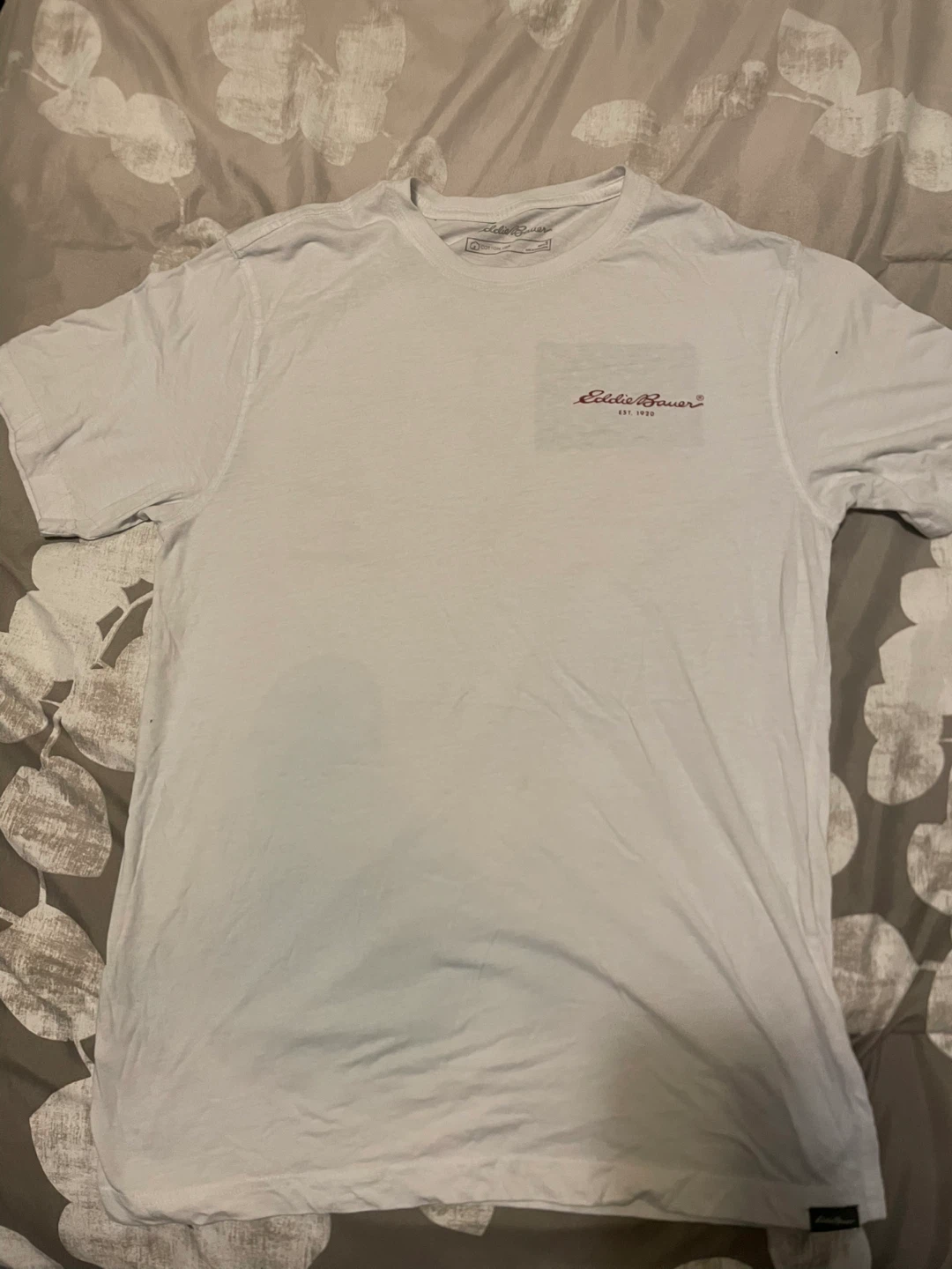 Eddie Bauer White T-Shirt - Men's Size S