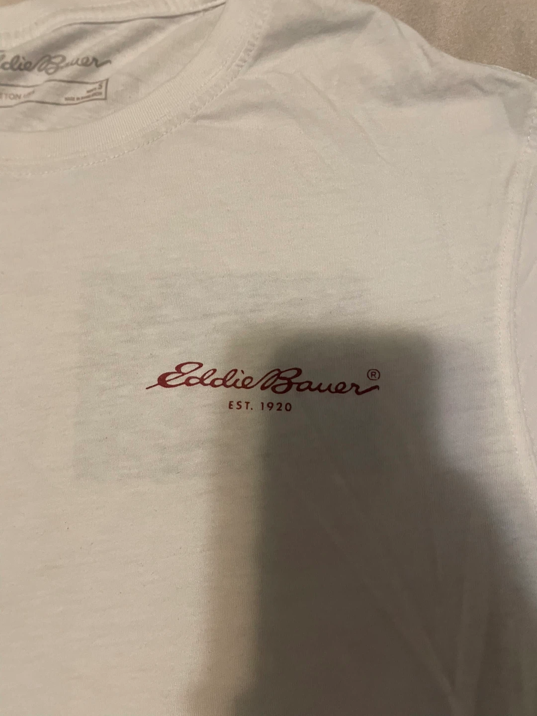 Eddie Bauer White T-Shirt - Men's Size S - photo 2