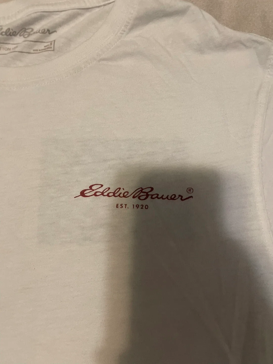 Eddie Bauer White T-Shirt - Men's Size S image indicator(2)