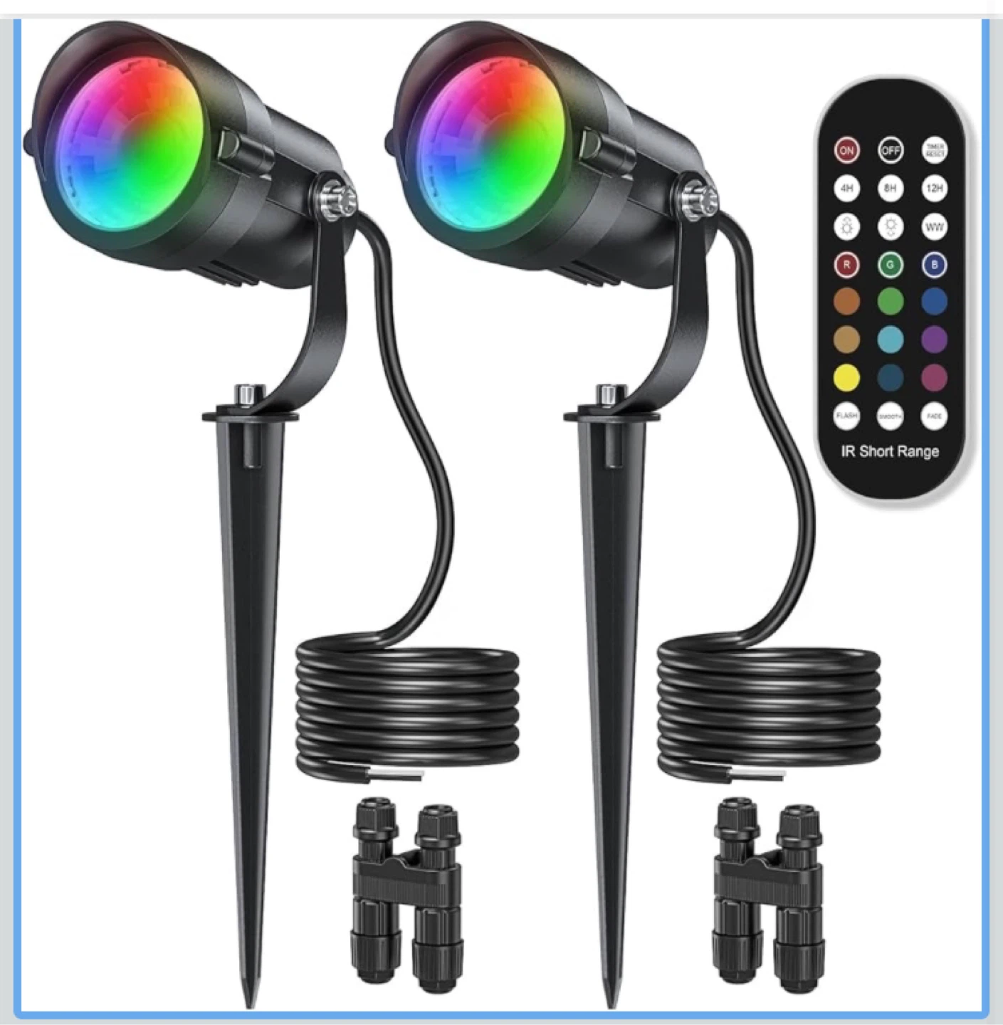 12W RGBW Landscape Light with Remote