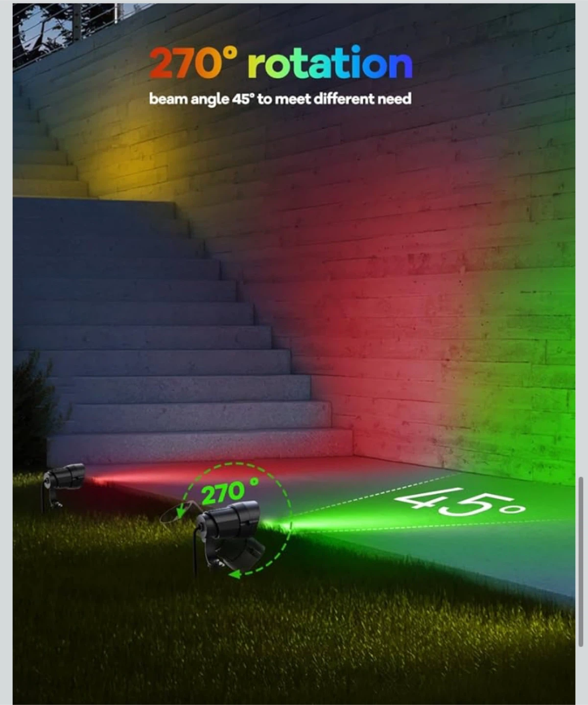 12W RGBW Landscape Light with Remote - photo 5