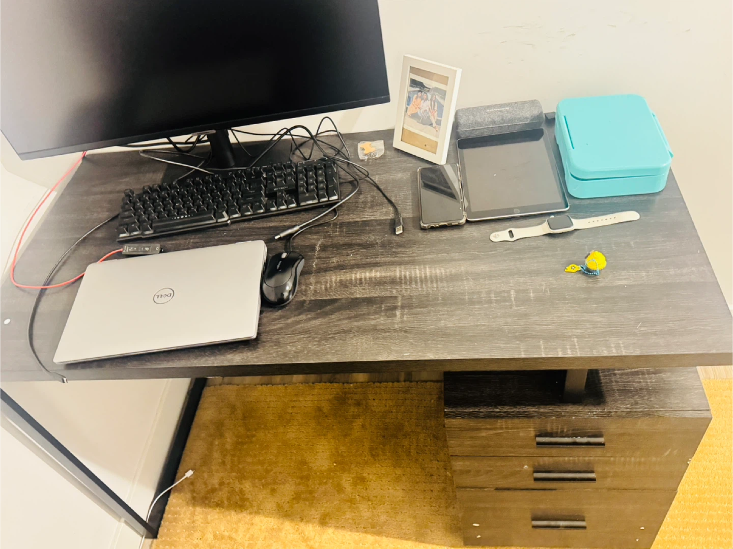 Desk with drawers