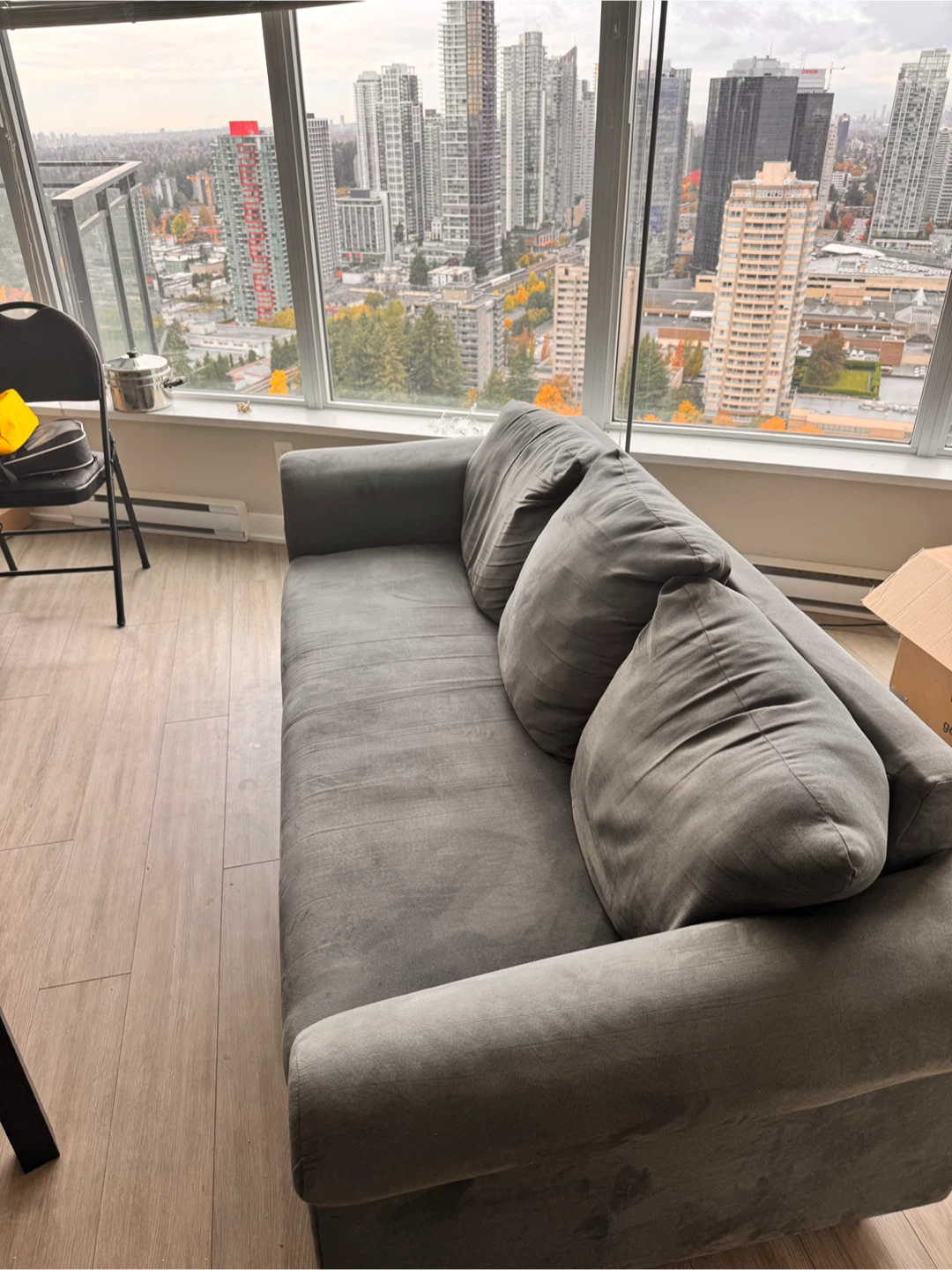 3-Seater Grey Sofa - photo 4
