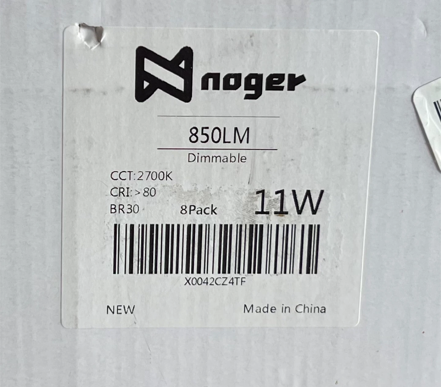 Noger 850LM Dimmable BR30 LED Bulbs - 8 Pack - photo 2