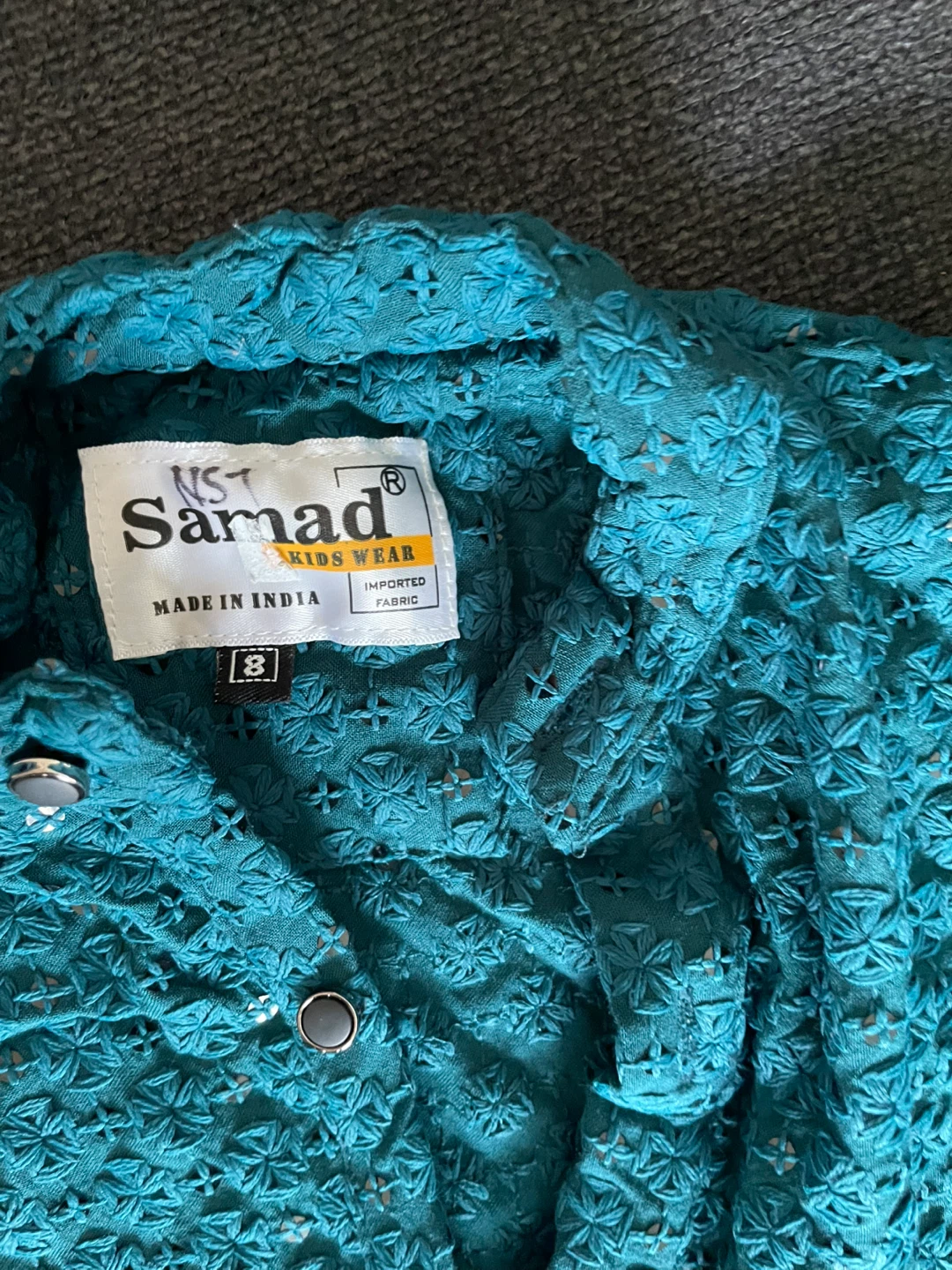 Samad Kids Wear Teal Shirt Size 8 - photo 3