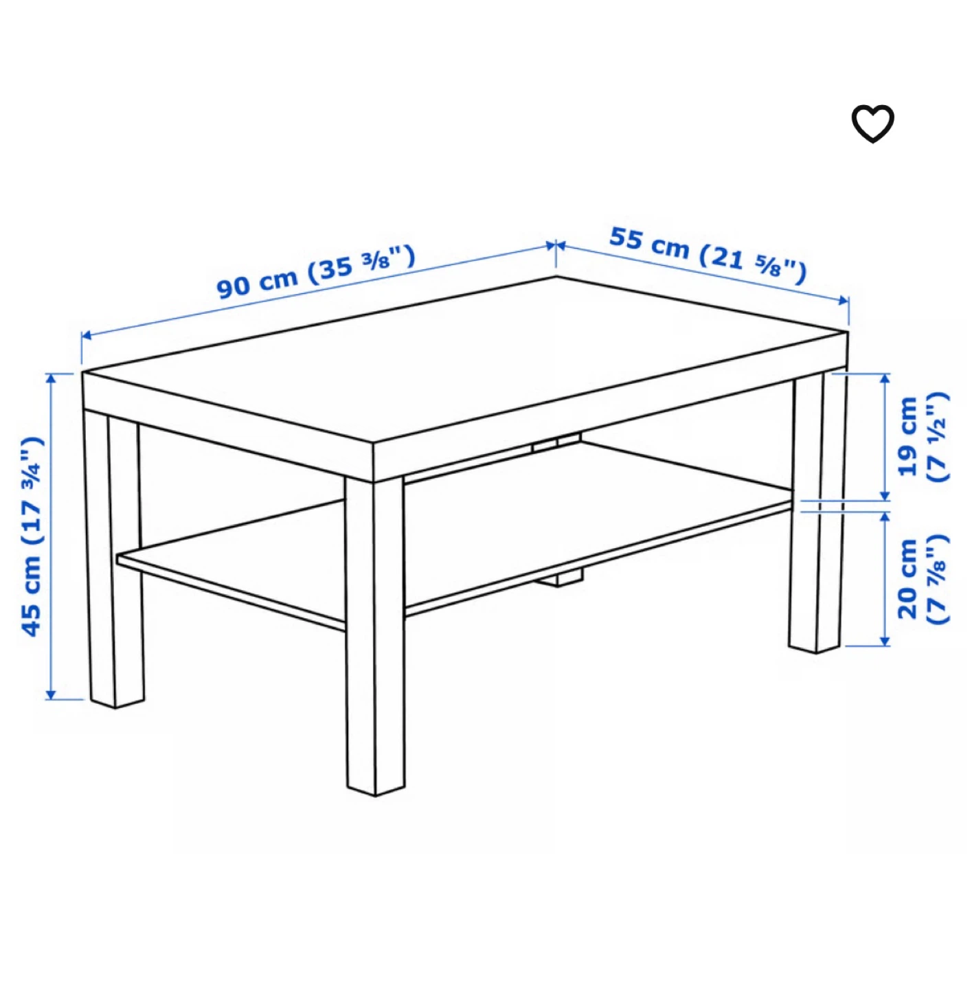IKEA Lack Coffee Table - Dark Brown - photo 2