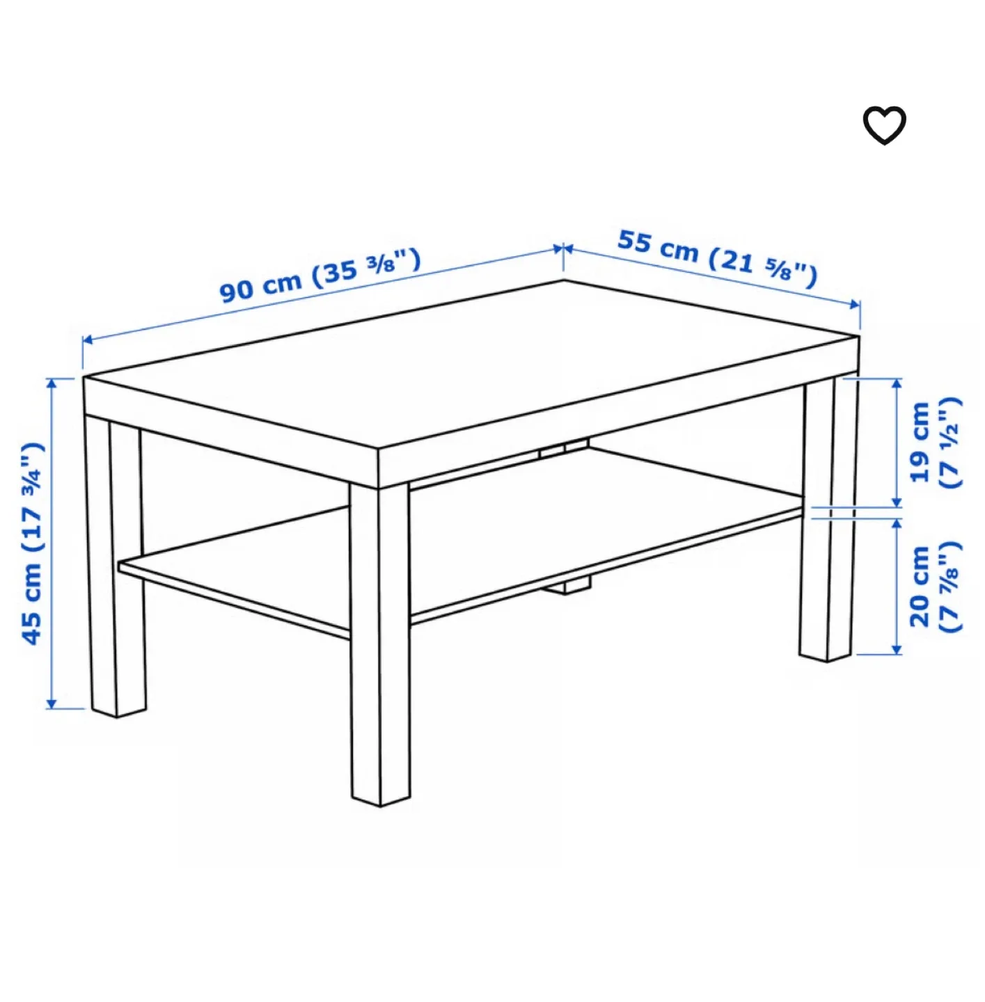 IKEA Lack Coffee Table - Dark Brown image indicator(2)