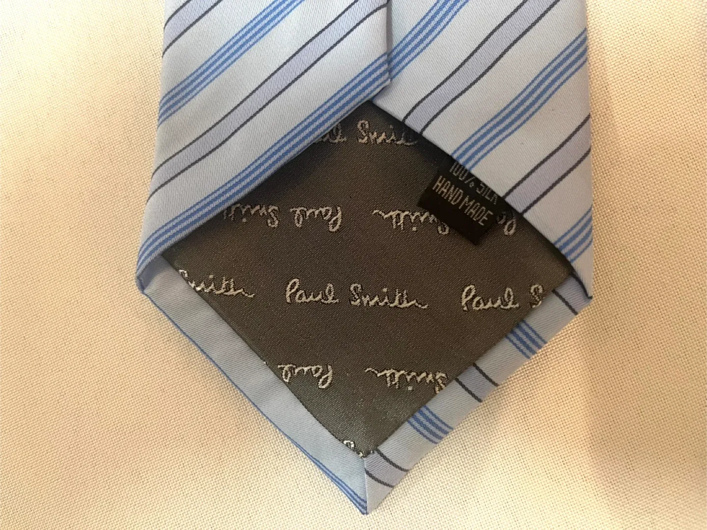 Designer Men’s Silk Neck Tie - Paul Smith of London / Hand Made image indicator(5)
