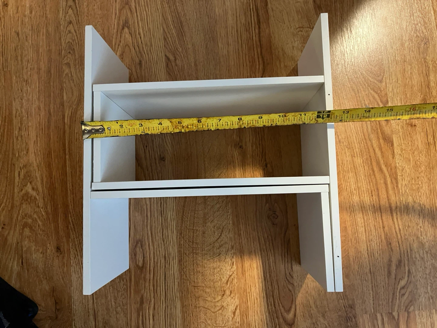 White Desktop Bookshelf Organizer
