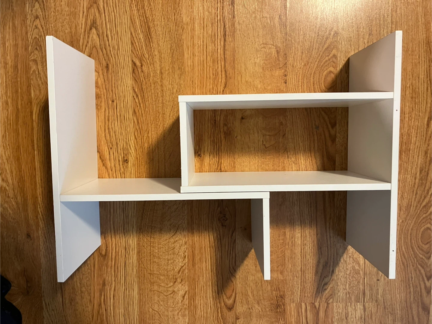 White Desktop Bookshelf Organizer - photo 4