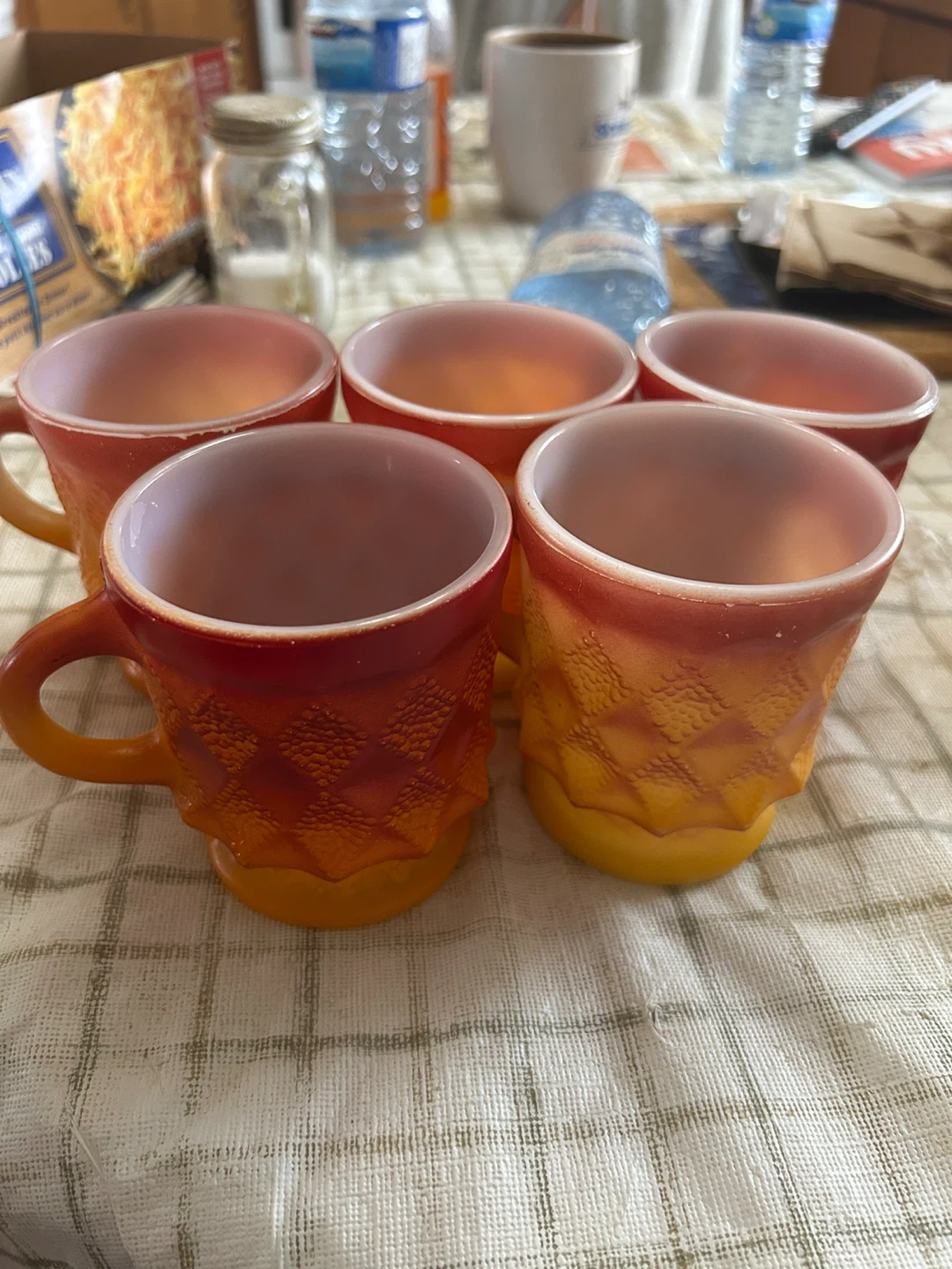 Fire King Peach Luster Mugs (Set of 5) - photo 3