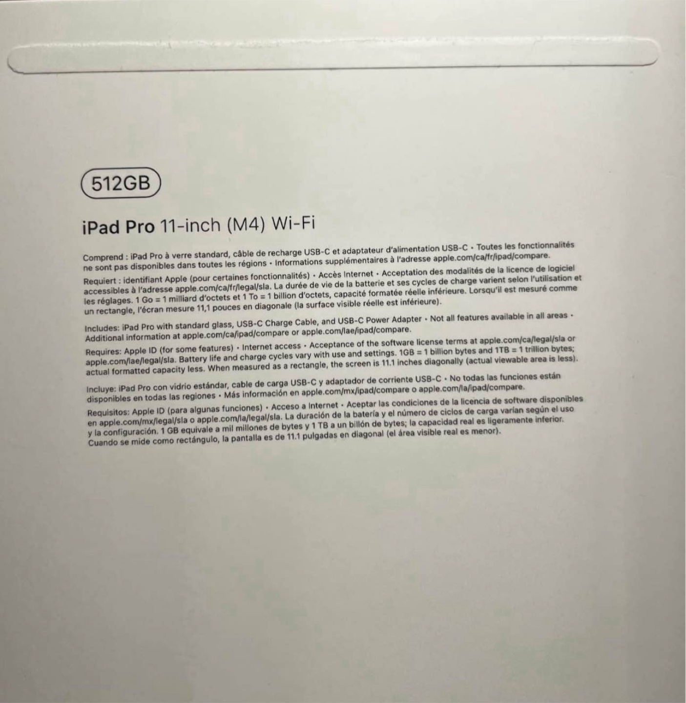 Apple iPad Pro 11-inch (M4) Wi-Fi 512GB - New! - photo 2