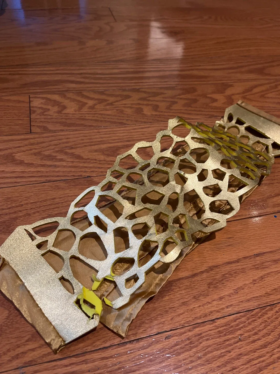 Greek goddess Teal & Gold Dress with Belt image indicator(3)