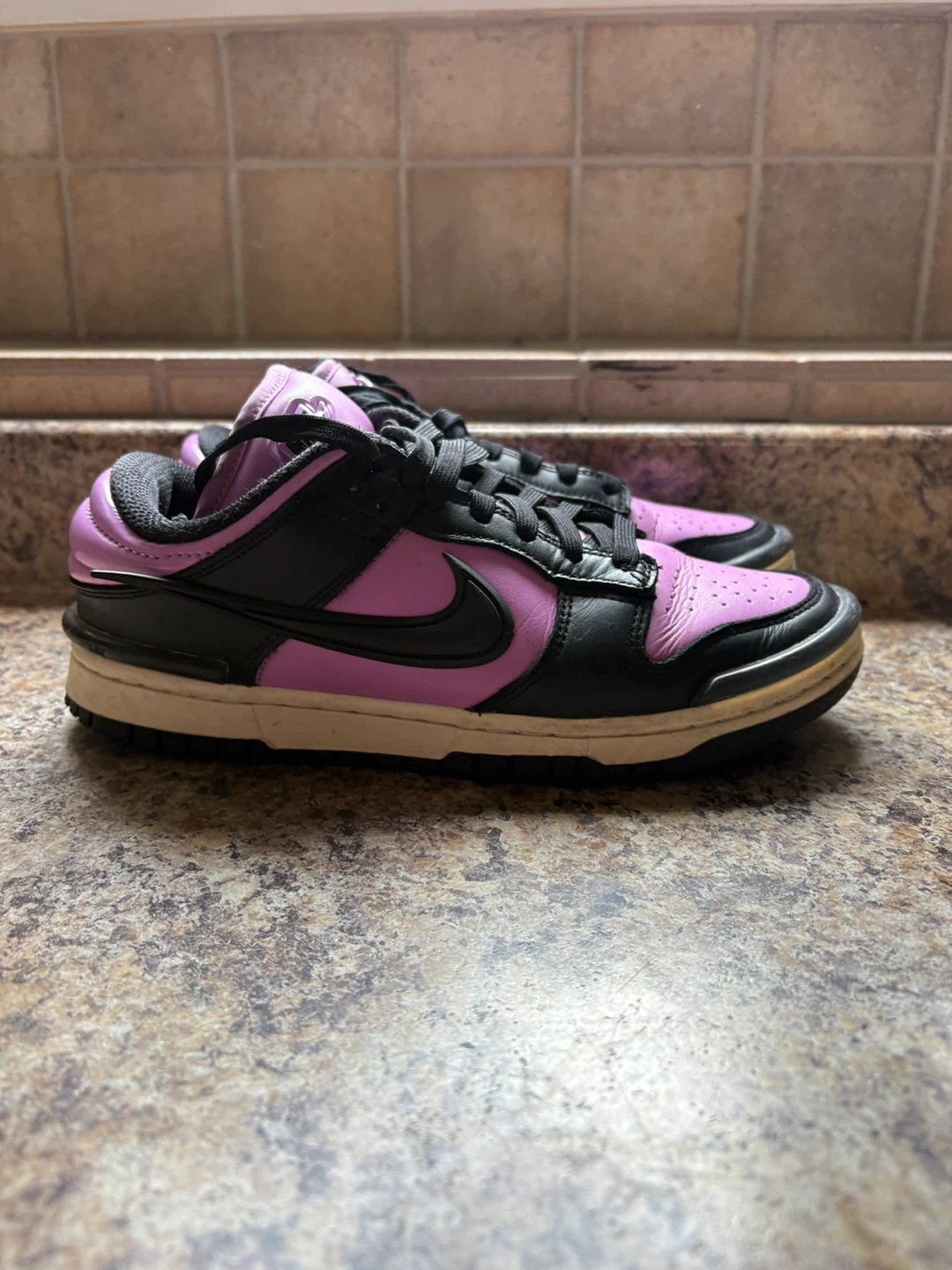 Nike Dunk Low Black/Lilac Shoes - photo 3