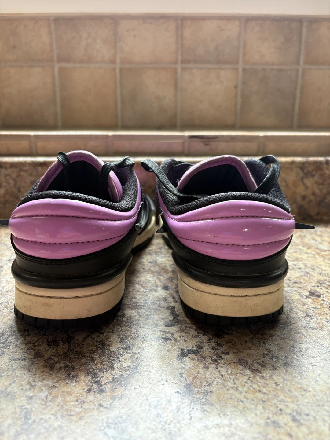 Nike Dunk Low Black/Lilac Shoes - photo 2