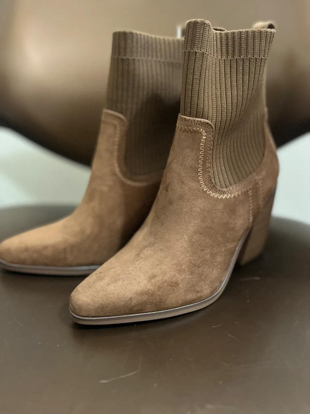 Universal Thread Women's Brown Booties Size 8 - New image indicator(2)