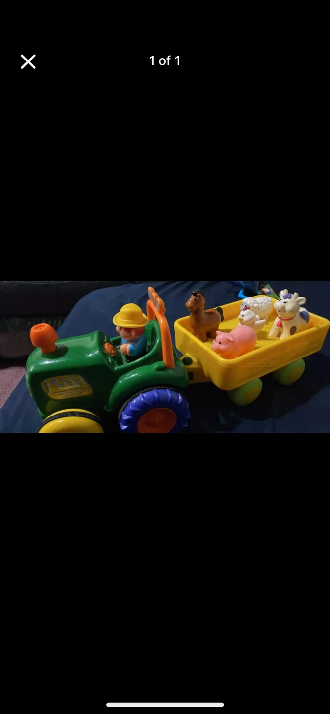 Toy Tractor with Farm Animals