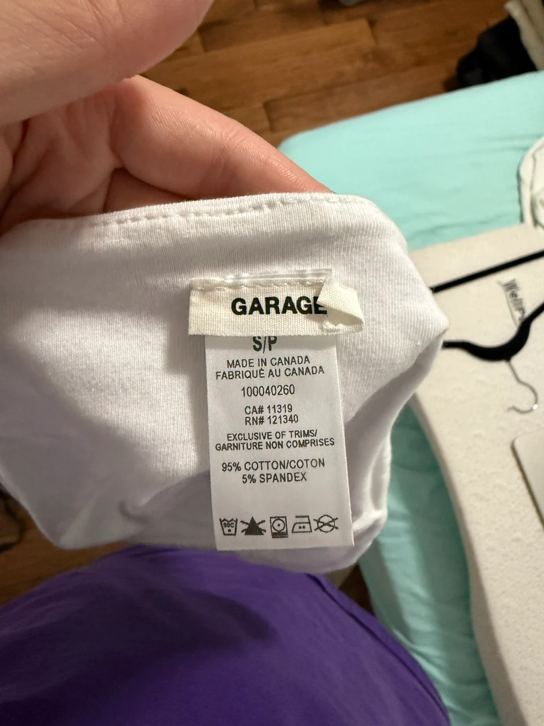 Garage White Tube Top - Size S - photo 2
