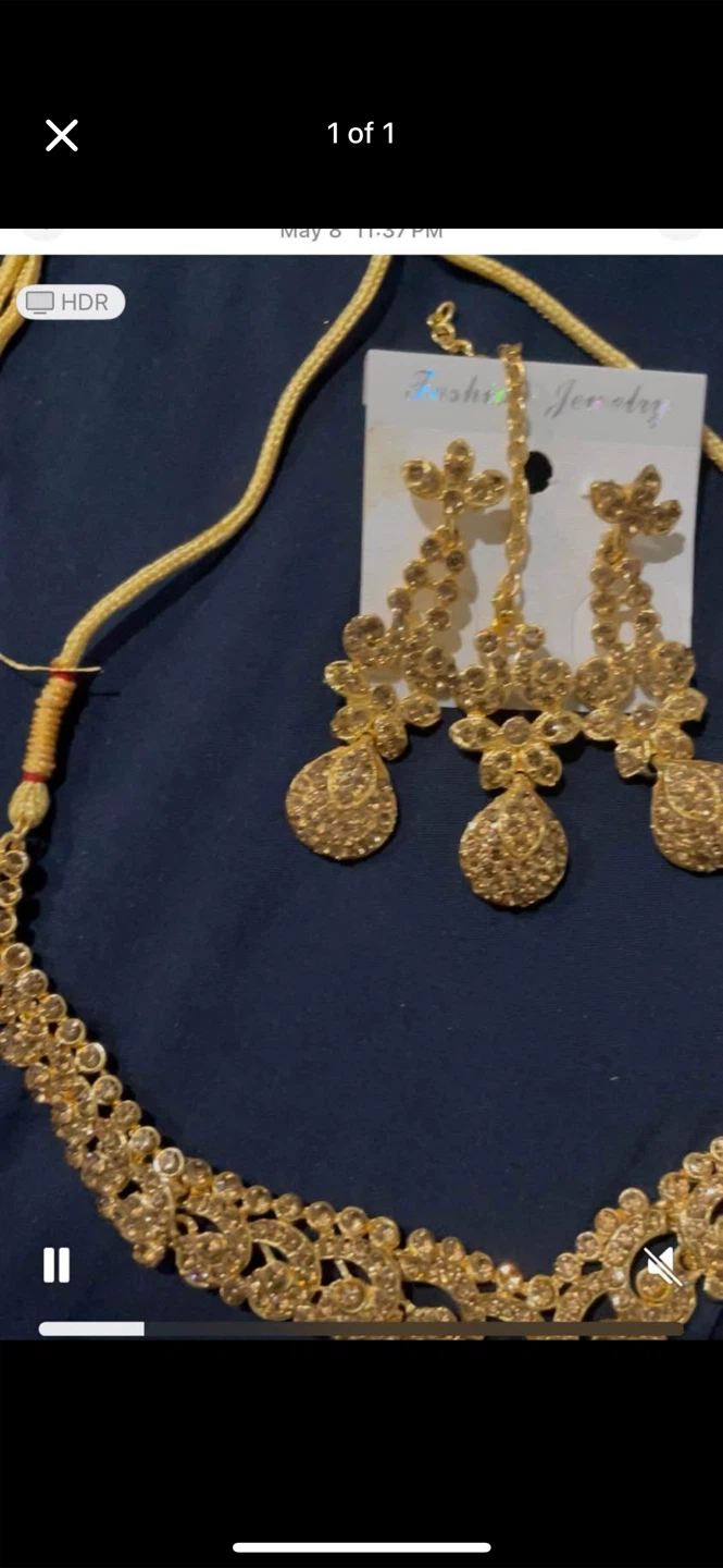 Fashi Jewelry Set - Necklace, Earrings, Tikka