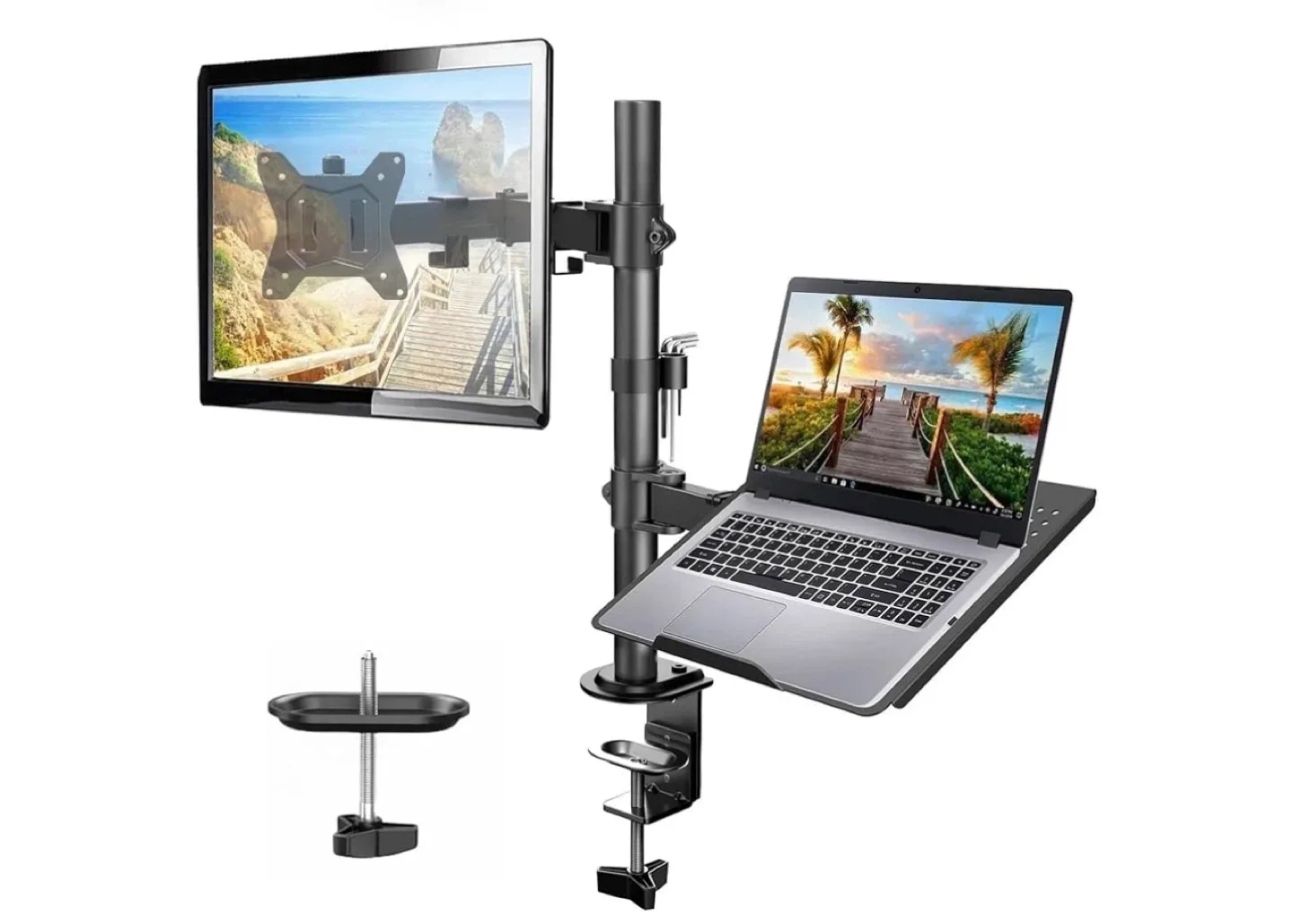 2-IN-1 Desk Stand for Laptop & Monitor image indicator(2)
