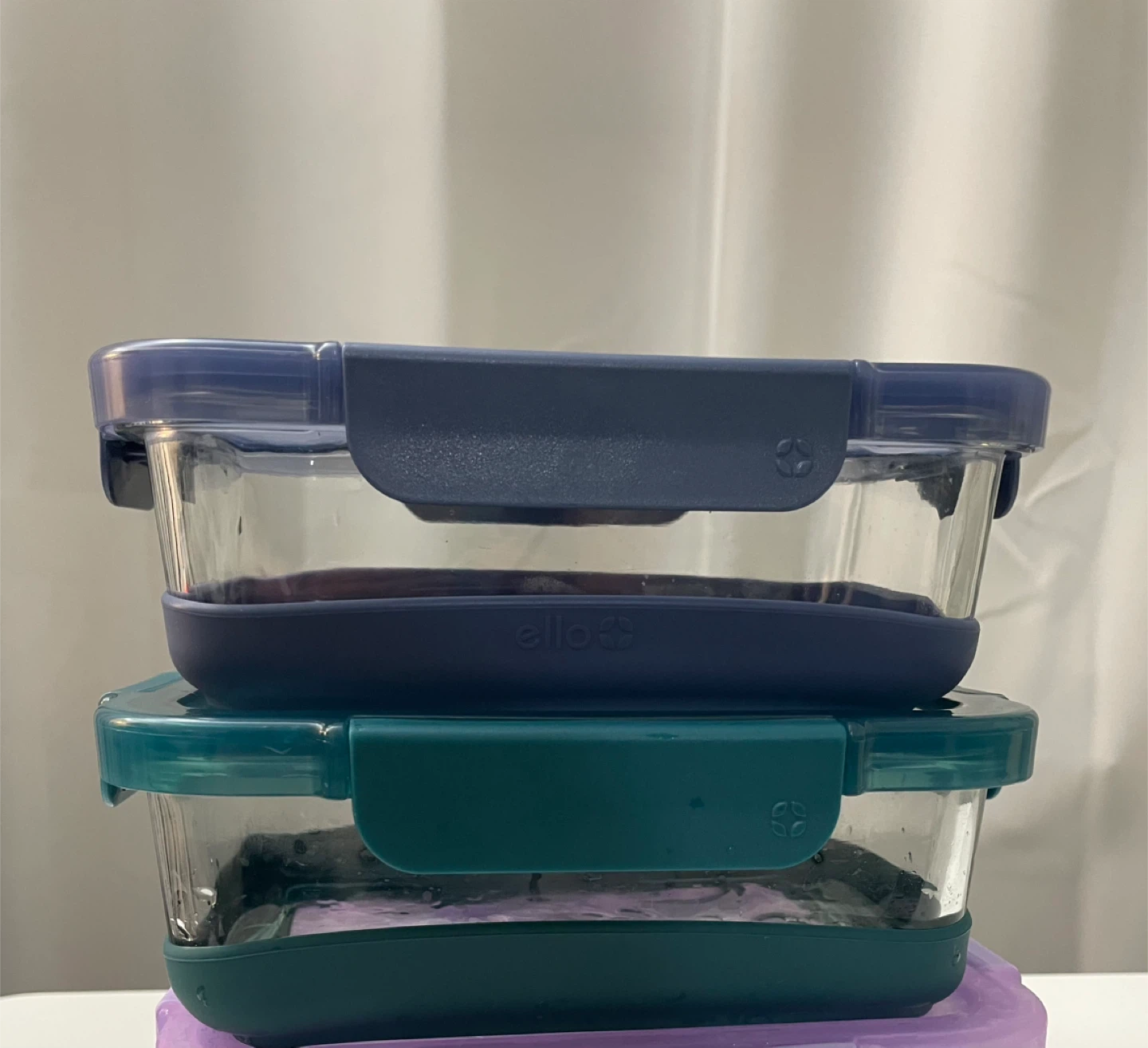 Ello Glass Food Storage Containers with lids *2