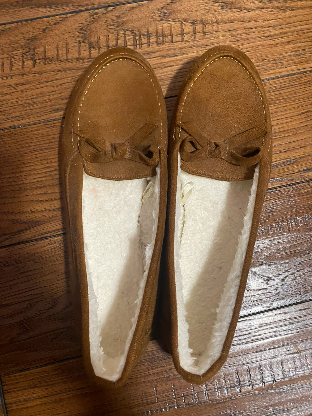 Brand New Brown Moccasin Slippers - Size 9