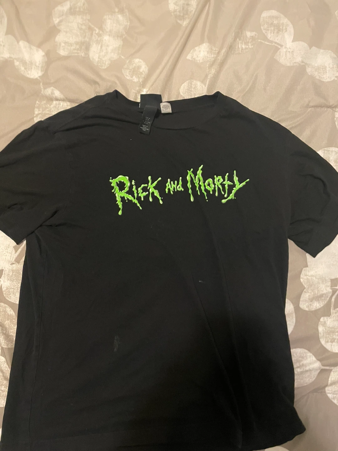 H&M Rick and Morty Black T-Shirt - Size M