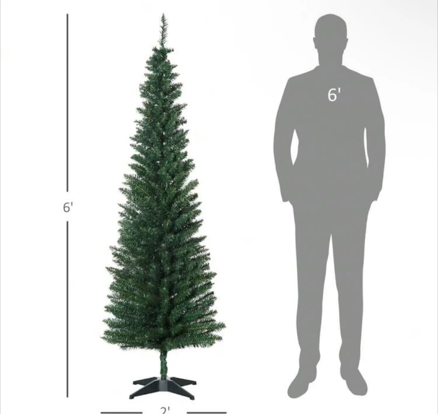 6 ft Artificial Christmas Tree - Like New! image indicator(4)