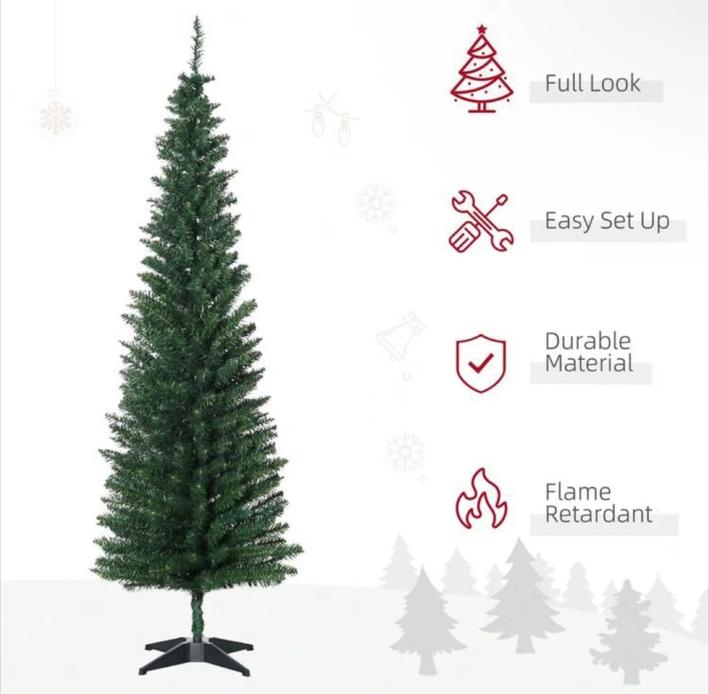 6 ft Artificial Christmas Tree - Like New! image indicator(3)