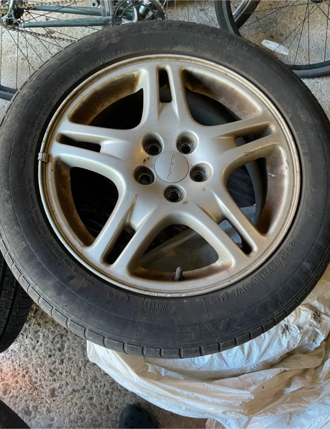 Set of 4 Mazda/Subaru 205/55ZR16 Tires